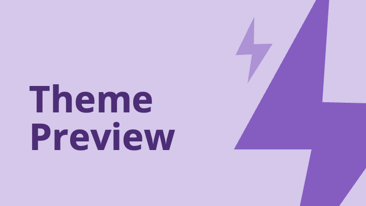 Vibrant purple lightning bolt shapes on soft lavender background